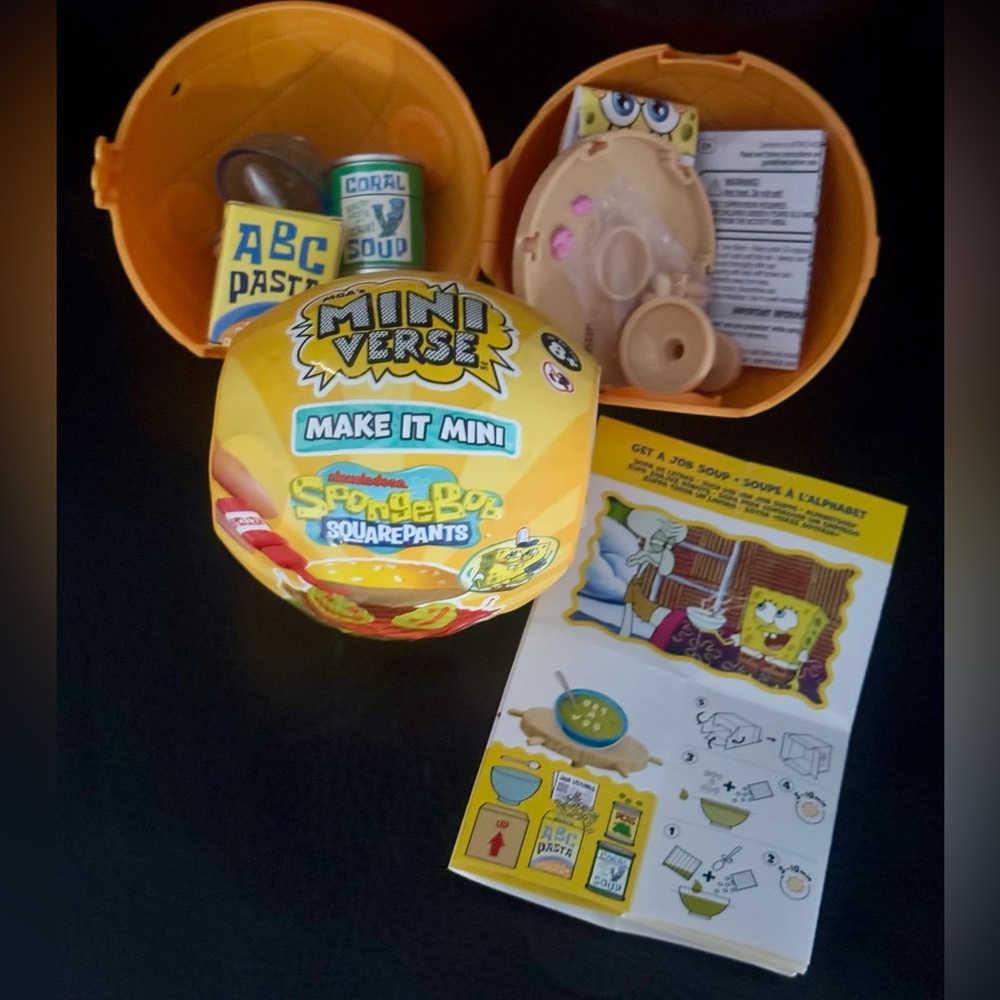 Get A Job alphabet soup set Miniverse SpongeBob make it mini sponge bob MGA